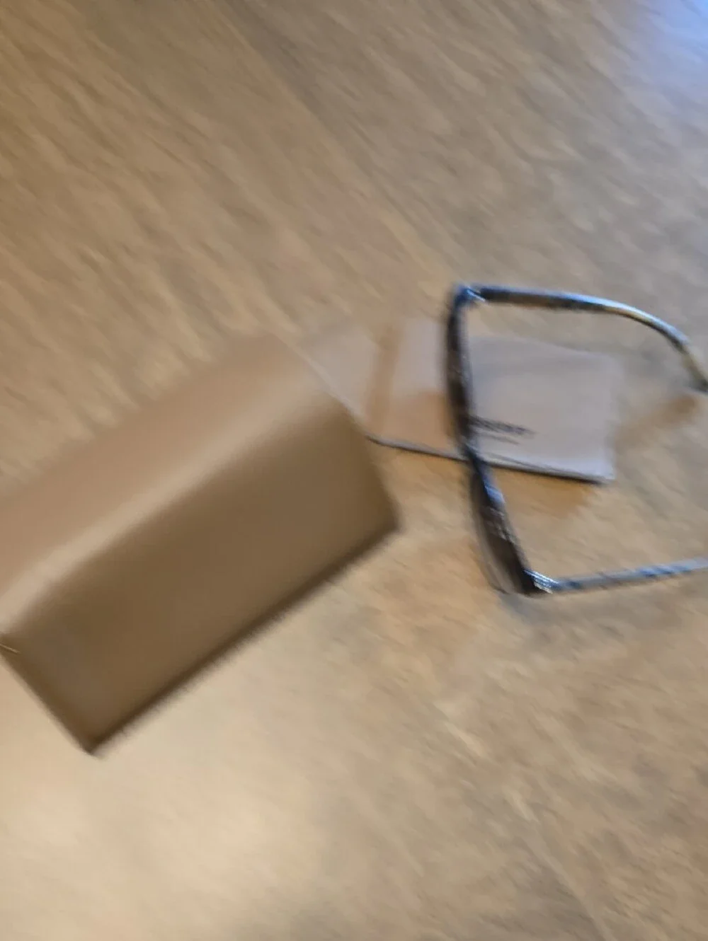 Burberry Brown Sunglasses with Tan Case and Plaid Temples